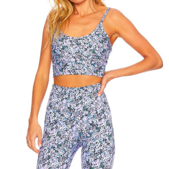 BEACH RIOT pre-loved libby top in black floral - Picture 2 of 3